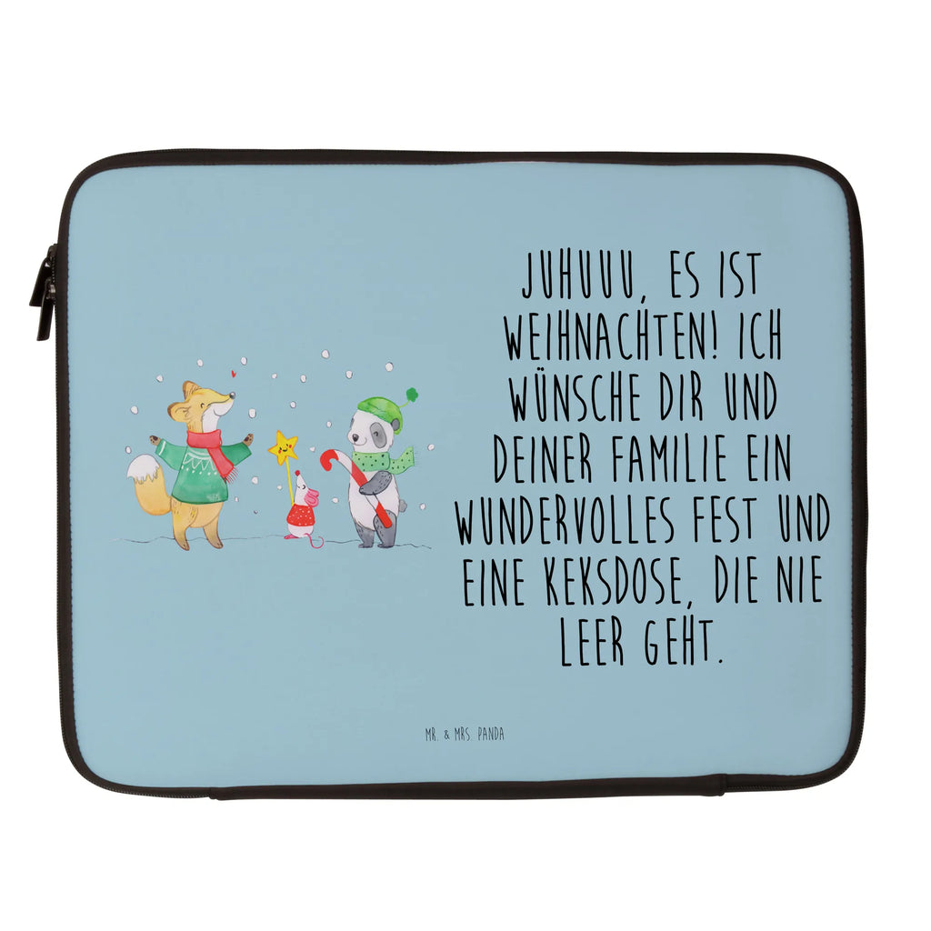 Notebook Tasche Winter Weihnachtsfreude Notebook Tasche, Laptop, Computertasche, Tasche, Notebook-Tasche, Notebook-Reisehülle, Notebook Schutz, Winter, Weihnachten, Weihnachtsdeko, Nikolaus, Advent, Heiligabend, Wintermotiv, Weihnachtsmann, Weihnachtstage, Fuchs, Weihnachtsbaum, Tannenbaum, Weihnachtszeit