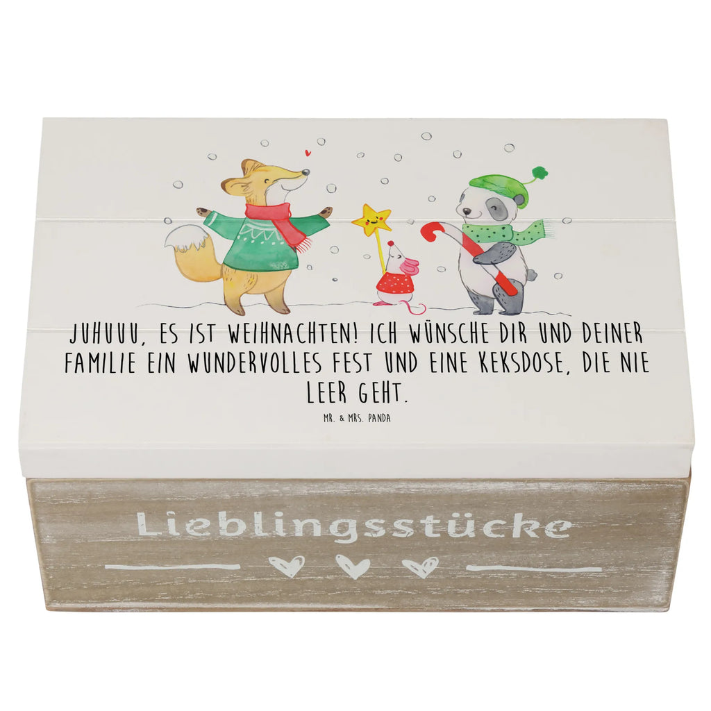 Holzkiste Winter Weihnachtsfreude Holzkiste, Kiste, Schatzkiste, Truhe, Schatulle, XXL, Erinnerungsbox, Erinnerungskiste, Dekokiste, Aufbewahrungsbox, Geschenkbox, Geschenkdose, Winter, Weihnachten, Weihnachtsdeko, Nikolaus, Advent, Heiligabend, Wintermotiv, Weihnachtsmann, Weihnachtstage, Fuchs, Weihnachtsbaum, Tannenbaum, Weihnachtszeit