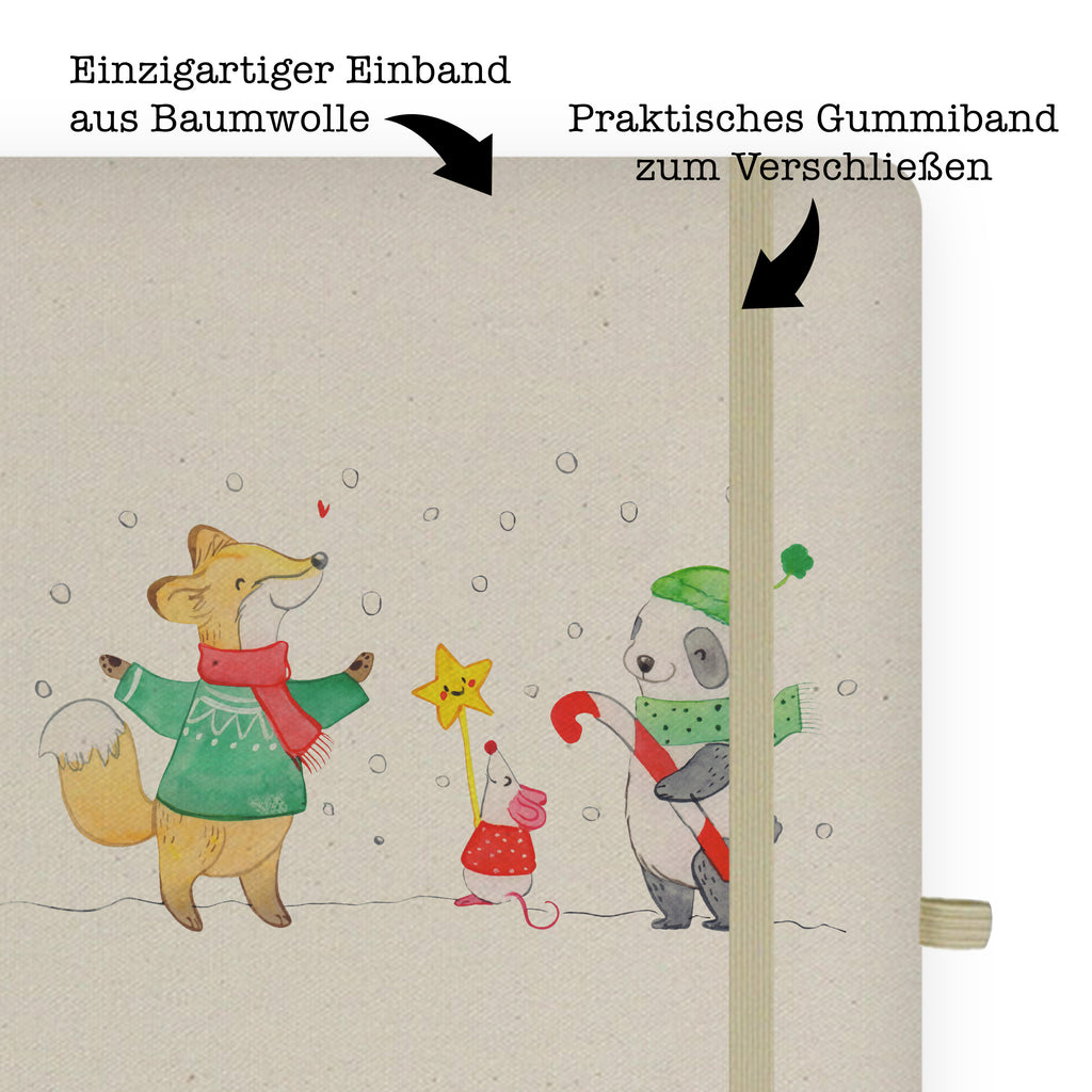 Baumwoll Notizbuch Winter Weihnachtsfreude Notizen, Eintragebuch, Tagebuch, Notizblock, Adressbuch, Journal, Kladde, Skizzenbuch, Notizheft, Schreibbuch, Schreibheft, Winter, Weihnachten, Weihnachtsdeko, Nikolaus, Advent, Heiligabend, Wintermotiv, Weihnachtsmann, Weihnachtstage, Fuchs, Weihnachtsbaum, Tannenbaum, Weihnachtszeit