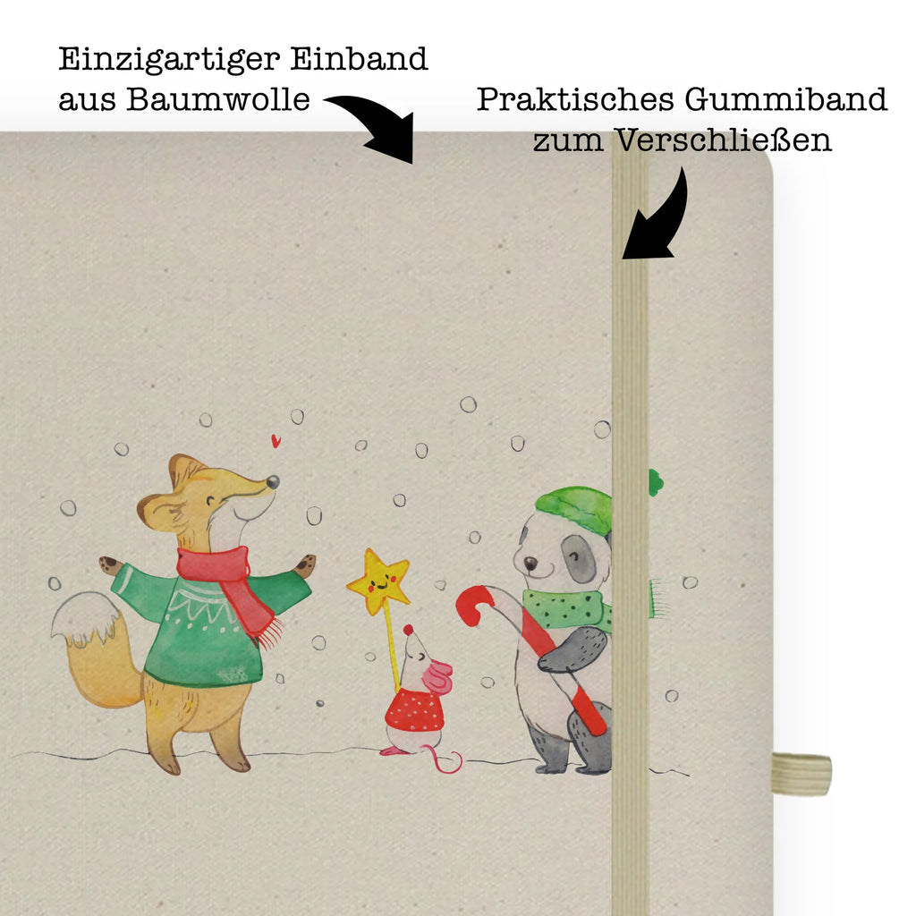 Baumwoll Notizbuch Winter Weihnachtsfreude Notizen, Eintragebuch, Tagebuch, Notizblock, Adressbuch, Journal, Kladde, Skizzenbuch, Notizheft, Schreibbuch, Schreibheft, Winter, Weihnachten, Weihnachtsdeko, Nikolaus, Advent, Heiligabend, Wintermotiv, Weihnachtsmann, Weihnachtstage, Fuchs, Weihnachtsbaum, Tannenbaum, Weihnachtszeit