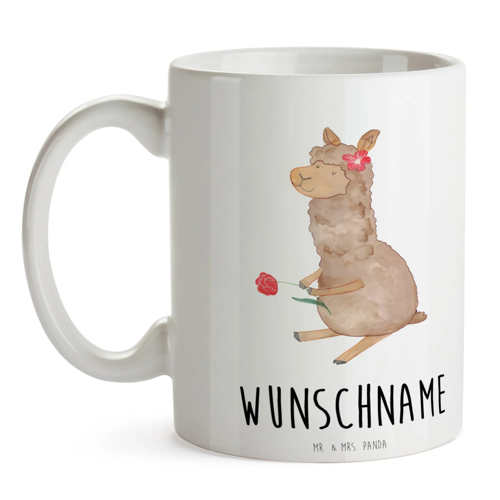 Personalisierte Tasse Alpaka Blume Personalisierte Tasse, Namenstasse, Wunschname, Personalisiert, Tasse, Namen, Drucken, Tasse mit Namen, Alpaka, Lama, Blume, Lamas, Alpaka Zitat, Alpaka Spruch, Alpaka Dekor, Alpaka Geschenk, Alpaka Dekoration, Alpaka Witz, Motiv Alpaka