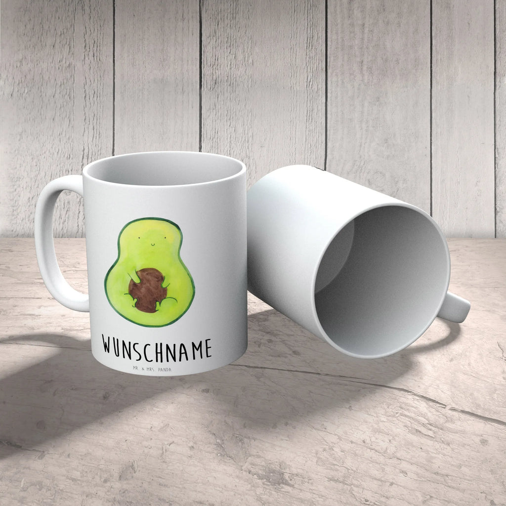 Personalisierte Tasse Avocado Kern Personalisierte Tasse, Namenstasse, Wunschname, Personalisiert, Tasse, Namen, Drucken, Tasse mit Namen, Avocado, Veggie, Vegan, Gesund, Avokado, Avocadokern, Kern, Pflanze, Spruch Leben