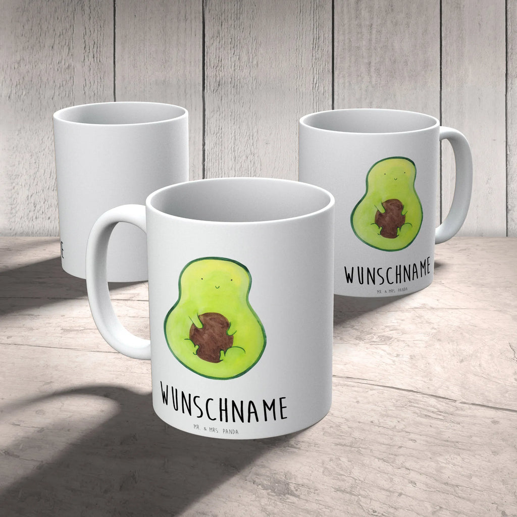 Personalisierte Tasse Avocado Kern Personalisierte Tasse, Namenstasse, Wunschname, Personalisiert, Tasse, Namen, Drucken, Tasse mit Namen, Avocado, Veggie, Vegan, Gesund, Avokado, Avocadokern, Kern, Pflanze, Spruch Leben