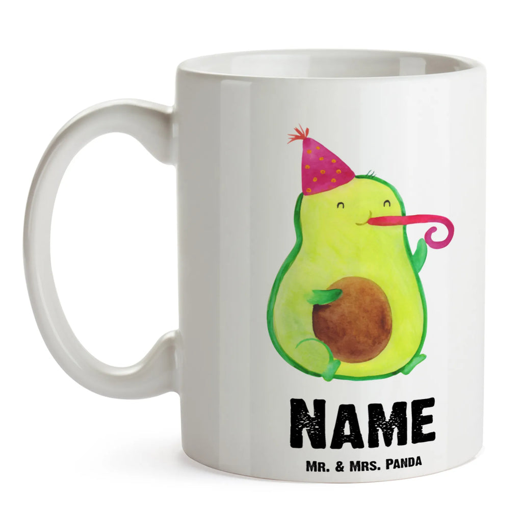 Personalisierte Tasse Avocado Party Zeit Personalisierte Tasse, Namenstasse, Wunschname, Personalisiert, Tasse, Namen, Drucken, Tasse mit Namen, Avocado, Veggie, Vegan, Gesund