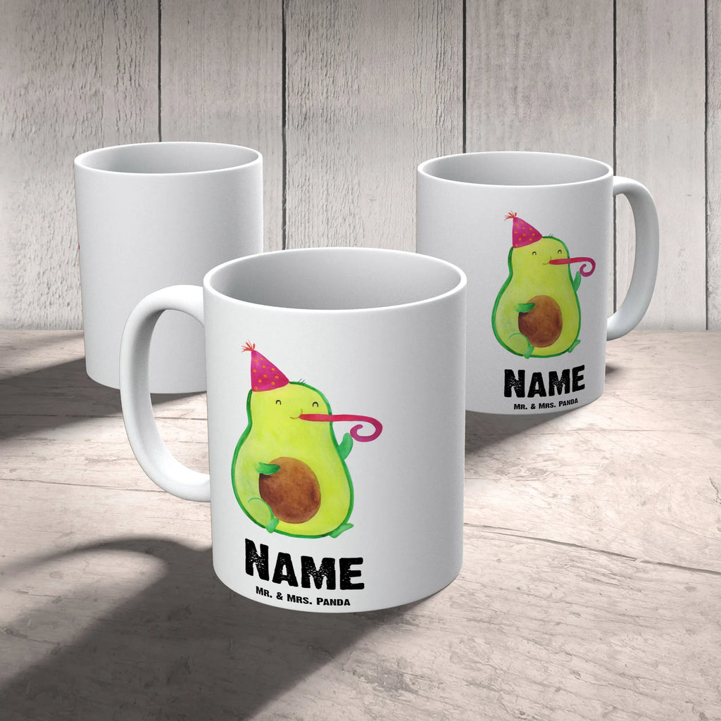 Personalisierte Tasse Avocado Party Zeit Personalisierte Tasse, Namenstasse, Wunschname, Personalisiert, Tasse, Namen, Drucken, Tasse mit Namen, Avocado, Veggie, Vegan, Gesund