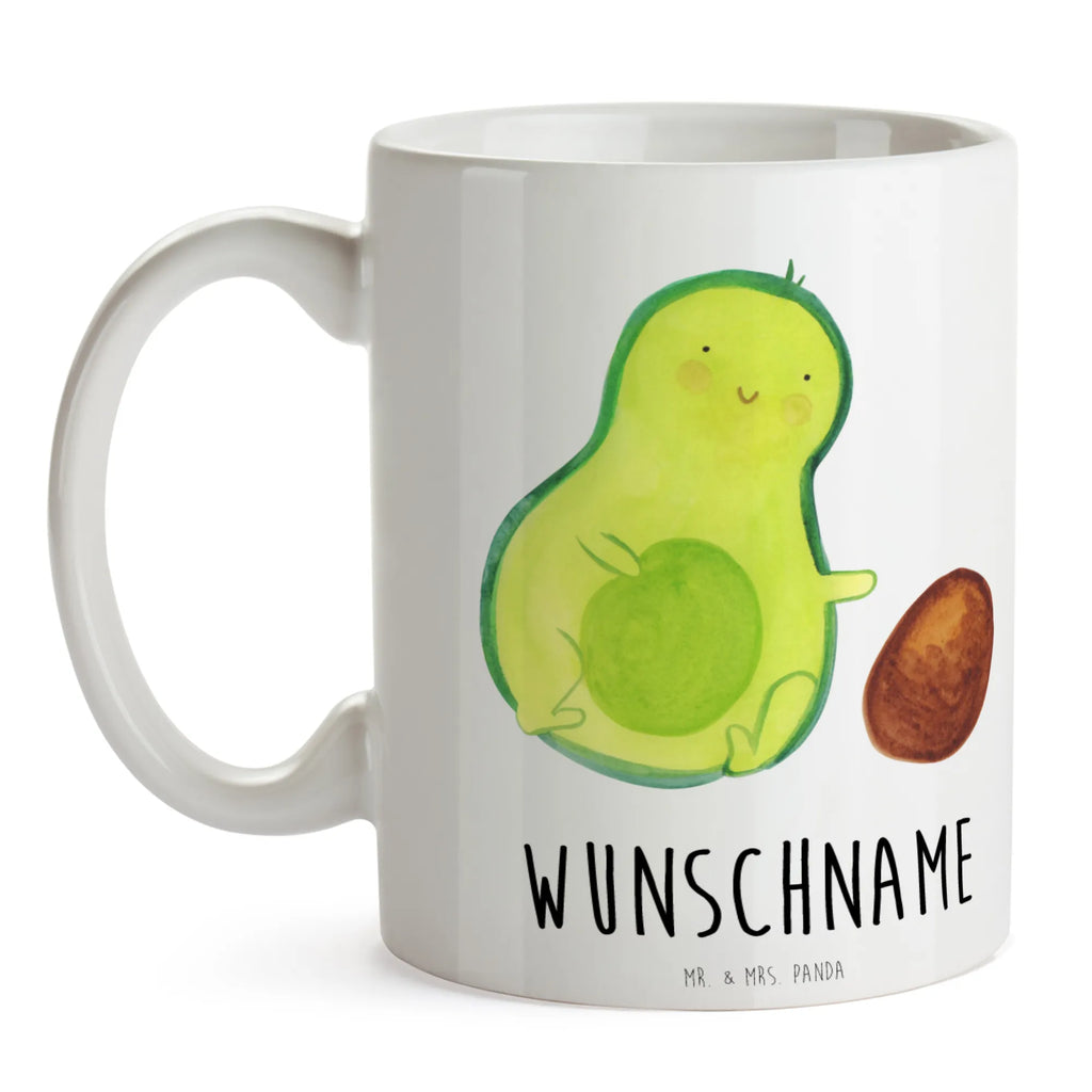 Personalisierte Tasse Avocado rollt Kern Personalisierte Tasse, Namenstasse, Wunschname, Personalisiert, Tasse, Namen, Drucken, Tasse mit Namen, Avocado, Veggie, Vegan, Gesund, Avocados, Schwanger, Geburt, Geburtstag, Säugling, Kind, erstes Kind, zur Geburt, Schwangerschaft, Babyparty, Baby, große Liebe, Liebe, Love