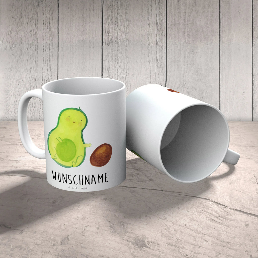 Personalisierte Tasse Avocado rollt Kern Personalisierte Tasse, Namenstasse, Wunschname, Personalisiert, Tasse, Namen, Drucken, Tasse mit Namen, Avocado, Veggie, Vegan, Gesund, Avocados, Schwanger, Geburt, Geburtstag, Säugling, Kind, erstes Kind, zur Geburt, Schwangerschaft, Babyparty, Baby, große Liebe, Liebe, Love