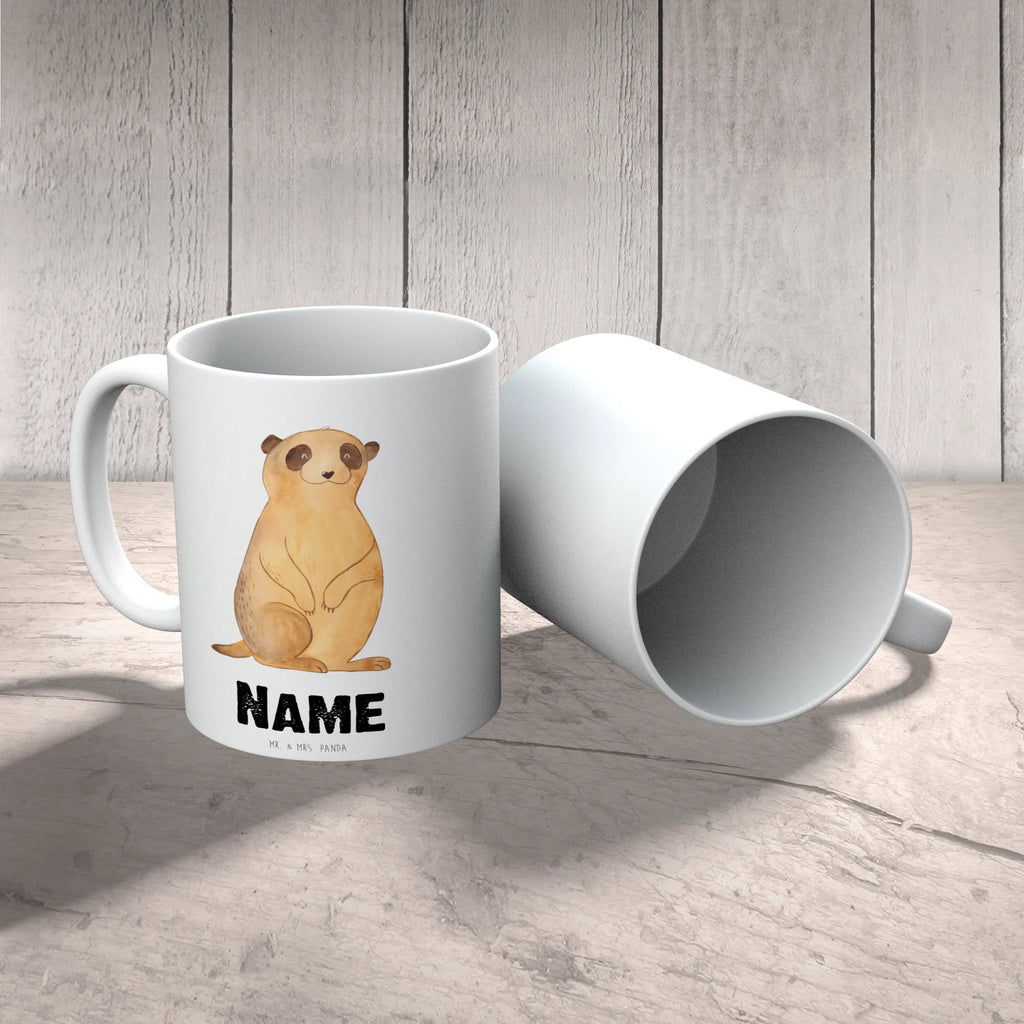 Personalisierte Tasse Erdmännchen Personalisierte Tasse, Namenstasse, Wunschname, Personalisiert, Tasse, Namen, Drucken, Tasse mit Namen, Afrika, Wildtiere, Erdmännchen, Reisen, Spruch, Weltreise, Afrikareise, Roadtrip, Traveling