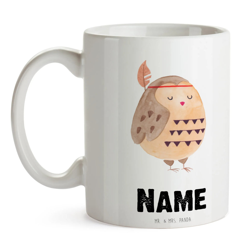 Personalisierte Tasse Eule Federschmuck Personalisierte Tasse, Namenstasse, Wunschname, Personalisiert, Tasse, Namen, Drucken, Tasse mit Namen, Eule, Eule Deko, Owl, Das Leben ist ein Abenteuer, Reisespruch, Federschmuck, Dekoration