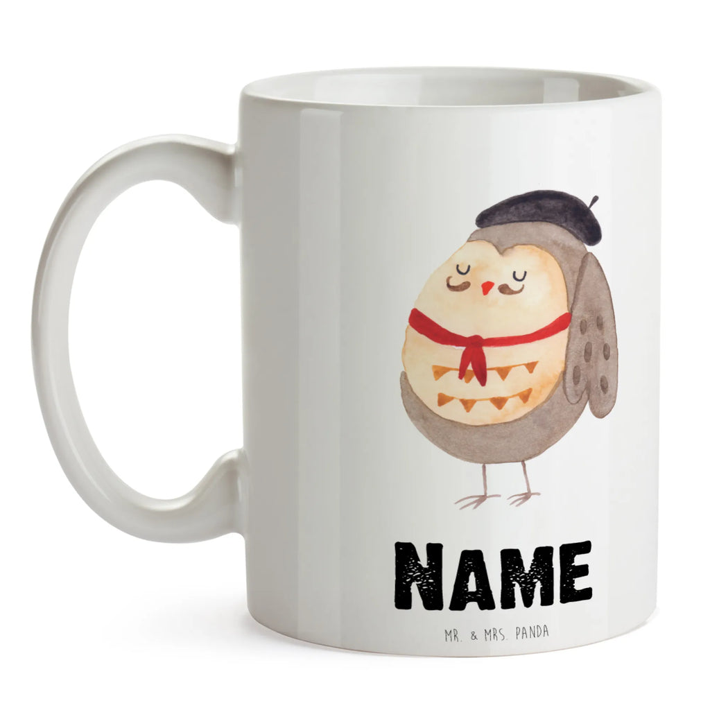 Personalisierte Tasse Eule Französisch Personalisierte Tasse, Namenstasse, Wunschname, Personalisiert, Tasse, Namen, Drucken, Tasse mit Namen, Eule, Eulen, Eule Deko, Owl, hibou, La vie est belle, das Leben ist schön, Spruch schön, Spruch Französisch, Frankreich