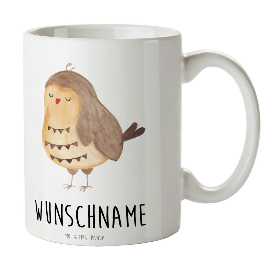 Personalisierte Tasse Eule Zufrieden Personalisierte Tasse, Namenstasse, Wunschname, Personalisiert, Tasse, Namen, Drucken, Tasse mit Namen, Eule, Eule Spruch, Eule deko, Owl, Liebe Spruch, Romantisch, Wortspiel lustig, Spruch schön, Geschenk Hochzeitstag