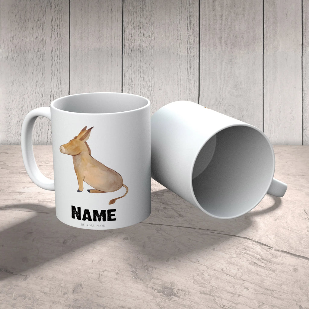 Personalisierte Tasse Esel Personalisierte Tasse, Namenstasse, Wunschname, Personalisiert, Tasse, Namen, Drucken, Tasse mit Namen, Tiermotive, Gute Laune, lustige Sprüche, Tiere, Esel, Weisheit, Lebensmut, Lebensglück, Ziel, Lebensziel, Mut, erfolg, tapferkeit, positive gedanken, zuversicht