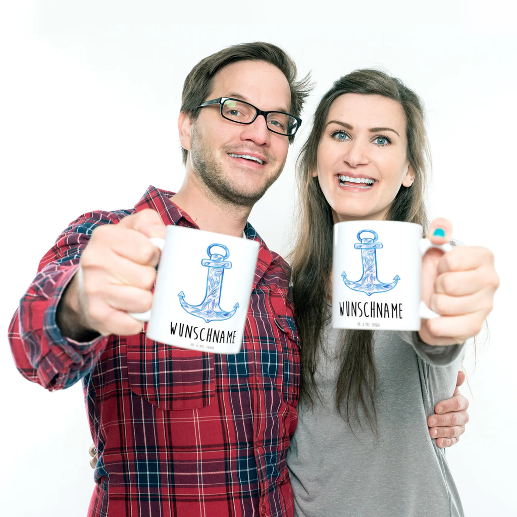 Personalisierte Tasse Anker Blau Personalisierte Tasse, Namenstasse, Wunschname, Personalisiert, Tasse, Namen, Drucken, Tasse mit Namen, Tiermotive, Gute Laune, lustige Sprüche, Tiere