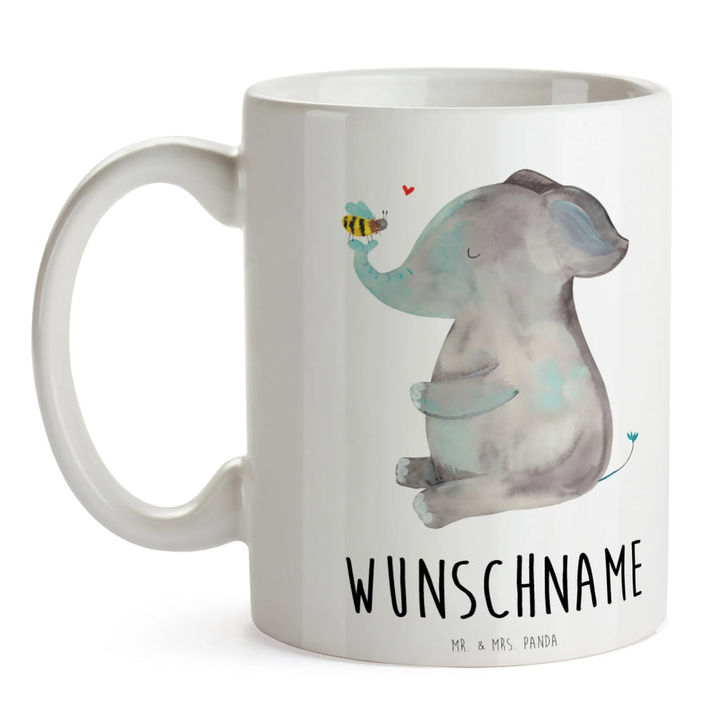 Personalisierte Tasse Elefant & Biene Personalisierte Tasse, Namenstasse, Wunschname, Personalisiert, Tasse, Namen, Drucken, Tasse mit Namen, Tiermotive, Gute Laune, lustige Sprüche, Tiere, Elefant, Biene, Liebe, Liebesbeweis, Jahrestag, Liebesgeschenk, Heiratsantrag, Hochzeitsgeschenk, Liebesspruch