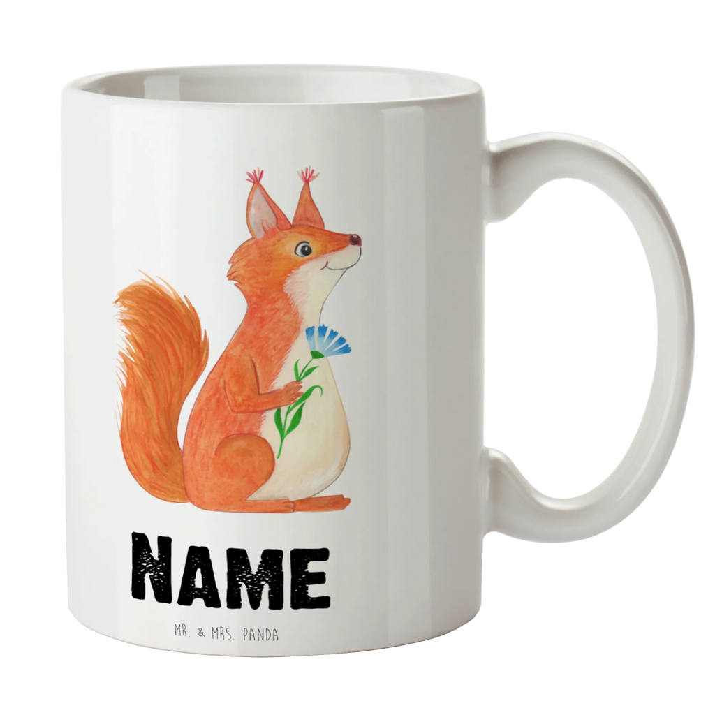 Personalisierte Tasse Eichhörnchen Blume Personalisierte Tasse, Namenstasse, Wunschname, Personalisiert, Tasse, Namen, Drucken, Tasse mit Namen, Tiermotive, Gute Laune, lustige Sprüche, Tiere, Eichhörnchen, Eichhorn, Spruch positiv, Lachen, Spaß, Motivation Sprüche, Motivation Bilder, glücklich Spruch, Spruch Deko