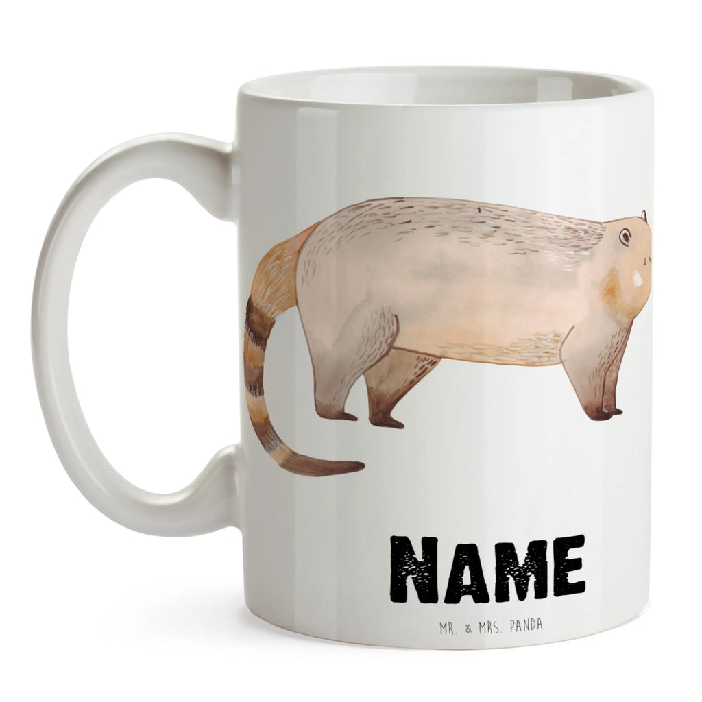 Personalisierte Tasse Nasenbär Personalisierte Tasse, Namenstasse, Wunschname, Personalisiert, Tasse, Namen, Drucken, Tasse mit Namen, Tiermotive, Gute Laune, lustige Sprüche, Tiere, Nasenbär, Nasenbären, Rüsselbär, Bär