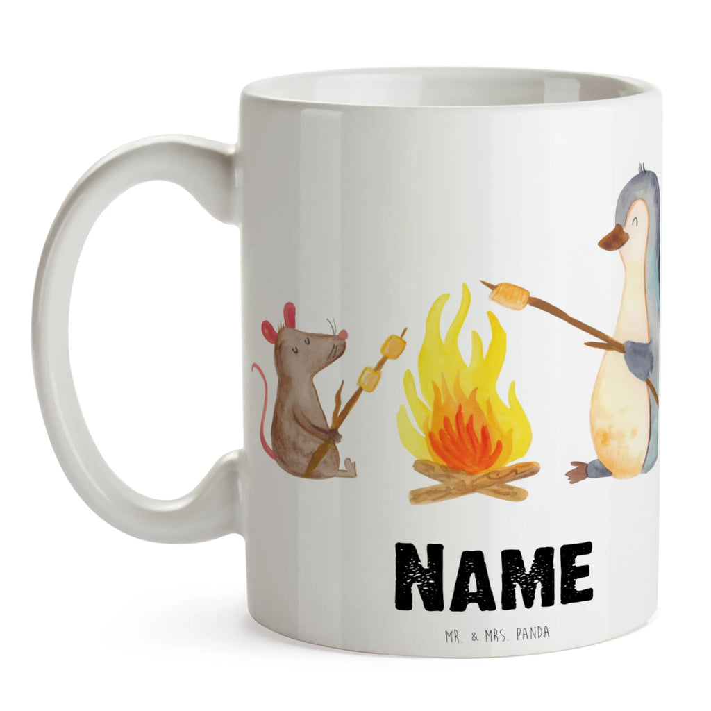 Personalisierte Tasse Pinguin Lagerfeuer Personalisierte Tasse, Namenstasse, Wunschname, Personalisiert, Tasse, Namen, Drucken, Tasse mit Namen, Pinguin, Maus, Pinguine, Lagerfeuer, Leben, Arbeit, Job, Motivation, Büro, Büroalltag, Lebensspruch, Lebensmotivation, Neustart, Liebe, grillen, Feuer, Marshmallows