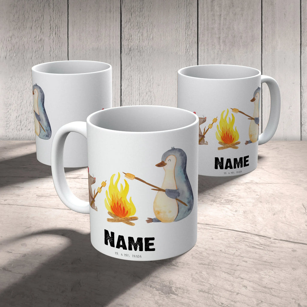 Personalisierte Tasse Pinguin Lagerfeuer Personalisierte Tasse, Namenstasse, Wunschname, Personalisiert, Tasse, Namen, Drucken, Tasse mit Namen, Pinguin, Maus, Pinguine, Lagerfeuer, Leben, Arbeit, Job, Motivation, Büro, Büroalltag, Lebensspruch, Lebensmotivation, Neustart, Liebe, grillen, Feuer, Marshmallows