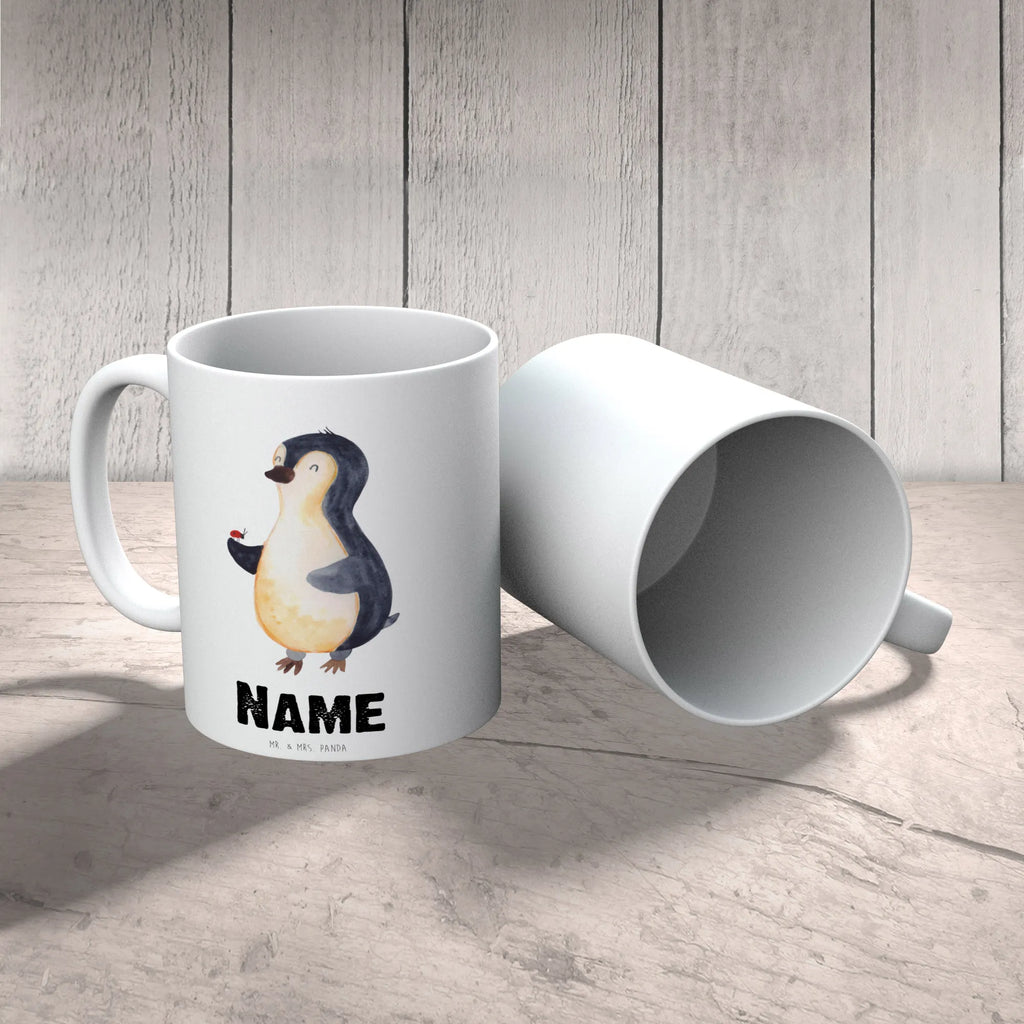 Personalisierte Tasse Pinguin Marienkäfer Personalisierte Tasse, Namenstasse, Wunschname, Personalisiert, Tasse, Namen, Drucken, Tasse mit Namen, Pinguin, Pinguine, Marienkäfer, Liebe, Wunder, Glück, Freude, Lebensfreude