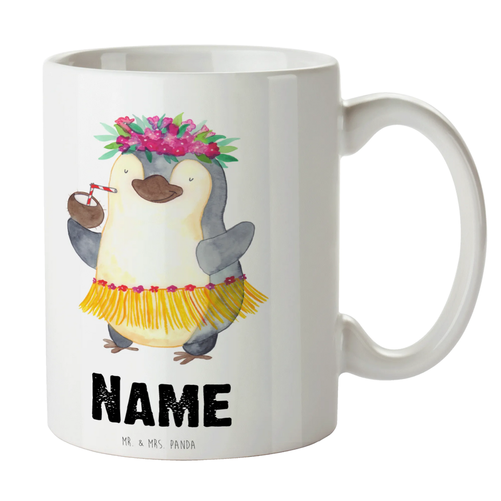 Personalisierte Tasse Pinguin Kokosnuss Personalisierte Tasse, Namenstasse, Wunschname, Personalisiert, Tasse, Namen, Drucken, Tasse mit Namen, Pinguin, Aloha, Hawaii, Urlaub, Kokosnuss, Pinguine