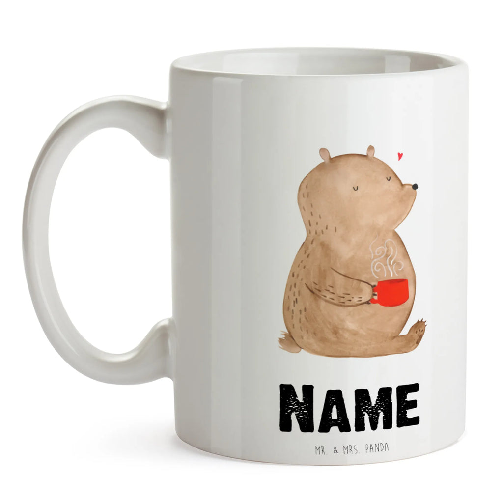 Personalisierte Tasse Bär Kaffee Personalisierte Tasse, Namenstasse, Wunschname, Personalisiert, Tasse, Namen, Drucken, Tasse mit Namen, Bär, Teddy, Teddybär, Kaffee, Coffee, Bären, guten Morgen, Morgenroutine, Welt erobern, Welt retten, Motivation