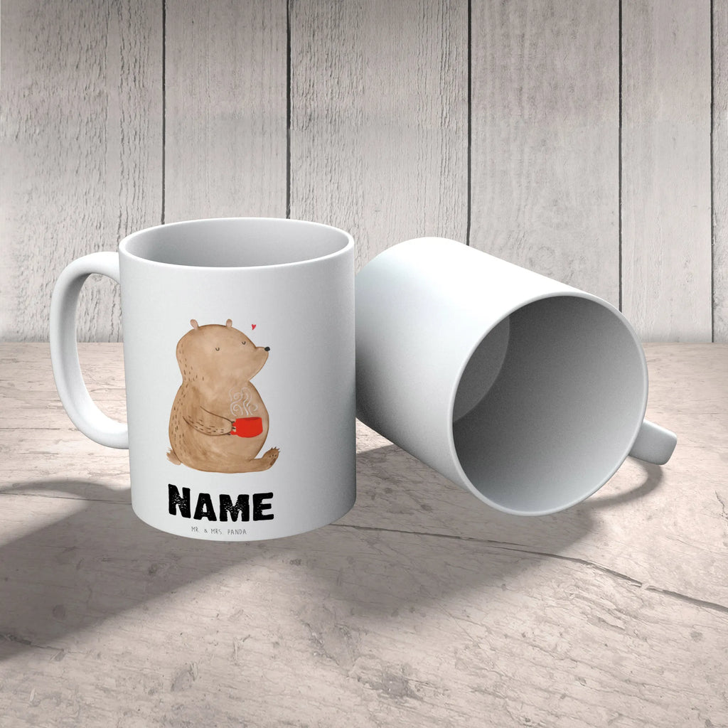 Personalisierte Tasse Bär Kaffee Personalisierte Tasse, Namenstasse, Wunschname, Personalisiert, Tasse, Namen, Drucken, Tasse mit Namen, Bär, Teddy, Teddybär, Kaffee, Coffee, Bären, guten Morgen, Morgenroutine, Welt erobern, Welt retten, Motivation