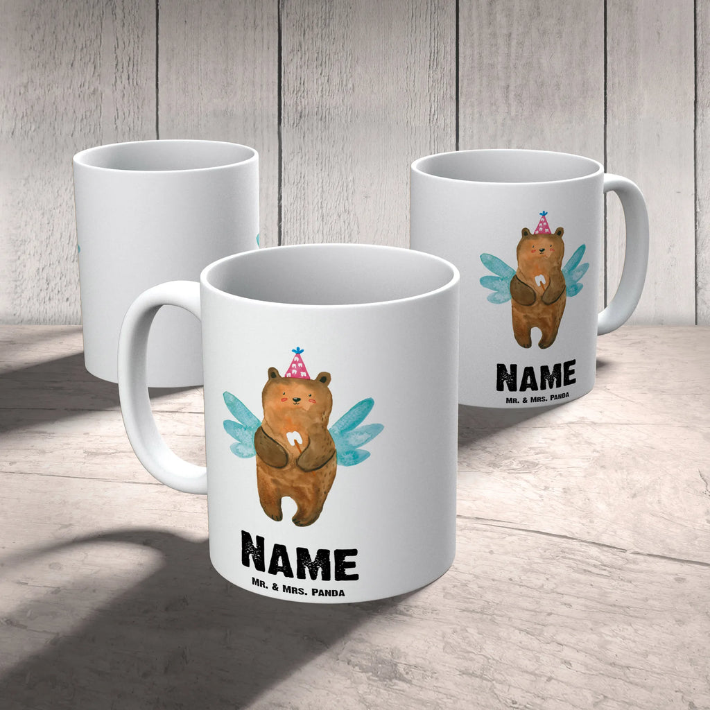 Personalisierte Tasse Zahnfee Bär Personalisierte Tasse, Namenstasse, Wunschname, Personalisiert, Tasse, Namen, Drucken, Tasse mit Namen, Bär, Teddy, Teddybär, Zahnfee, Fee, Milchzahn, Erster Zahn