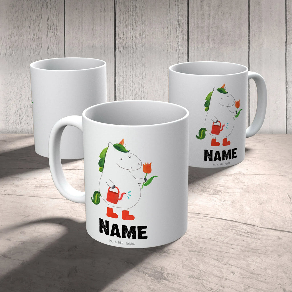 Personalisierte Tasse Einhorn Gärtner Personalisierte Tasse, Namenstasse, Wunschname, Personalisiert, Tasse, Namen, Drucken, Tasse mit Namen, Einhorn, Einhörner, Einhorn Deko, Pegasus, Unicorn, Luftballon, Gießkanne, Giesskanne, Lebenslust, Freude, Blume, Freundin, Garten, Stiefel