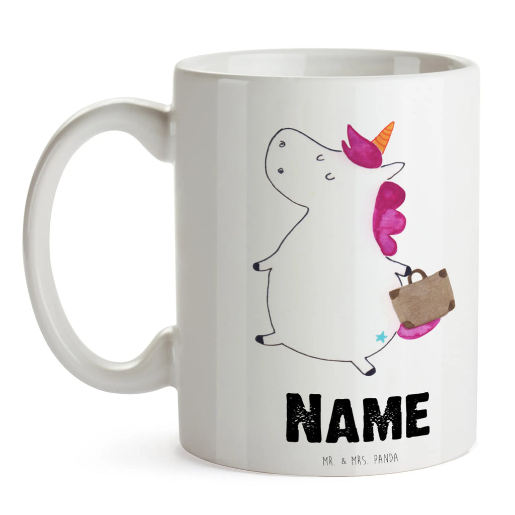 Personalisierte Tasse Einhorn Koffer Personalisierte Tasse, Namenstasse, Wunschname, Personalisiert, Tasse, Namen, Drucken, Tasse mit Namen, Einhorn, Einhörner, Einhorn Deko, Pegasus, Unicorn, unicorn, Koffer, Verreisen, Reise, Gepäck, Abenteuer, Erwachsen, Kind, albern, Spaß, lustig, witzig