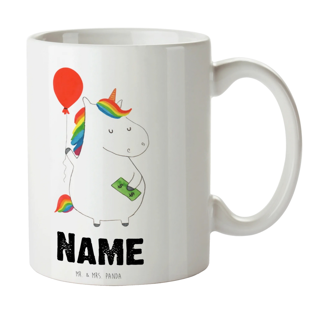 Personalisierte Tasse Einhorn Luftballon Personalisierte Tasse, Namenstasse, Wunschname, Personalisiert, Tasse, Namen, Drucken, Tasse mit Namen, Einhorn, Einhörner, Einhorn Deko, Unicorn, Luftballon, Geld, Lebenslust, Freude, Geschenk, Freundin