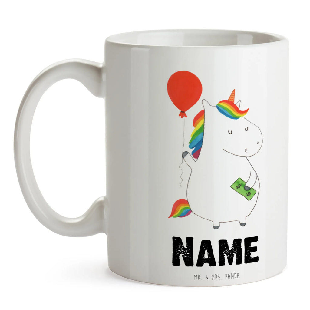 Personalisierte Tasse Einhorn Luftballon Personalisierte Tasse, Namenstasse, Wunschname, Personalisiert, Tasse, Namen, Drucken, Tasse mit Namen, Einhorn, Einhörner, Einhorn Deko, Unicorn, Luftballon, Geld, Lebenslust, Freude, Geschenk, Freundin