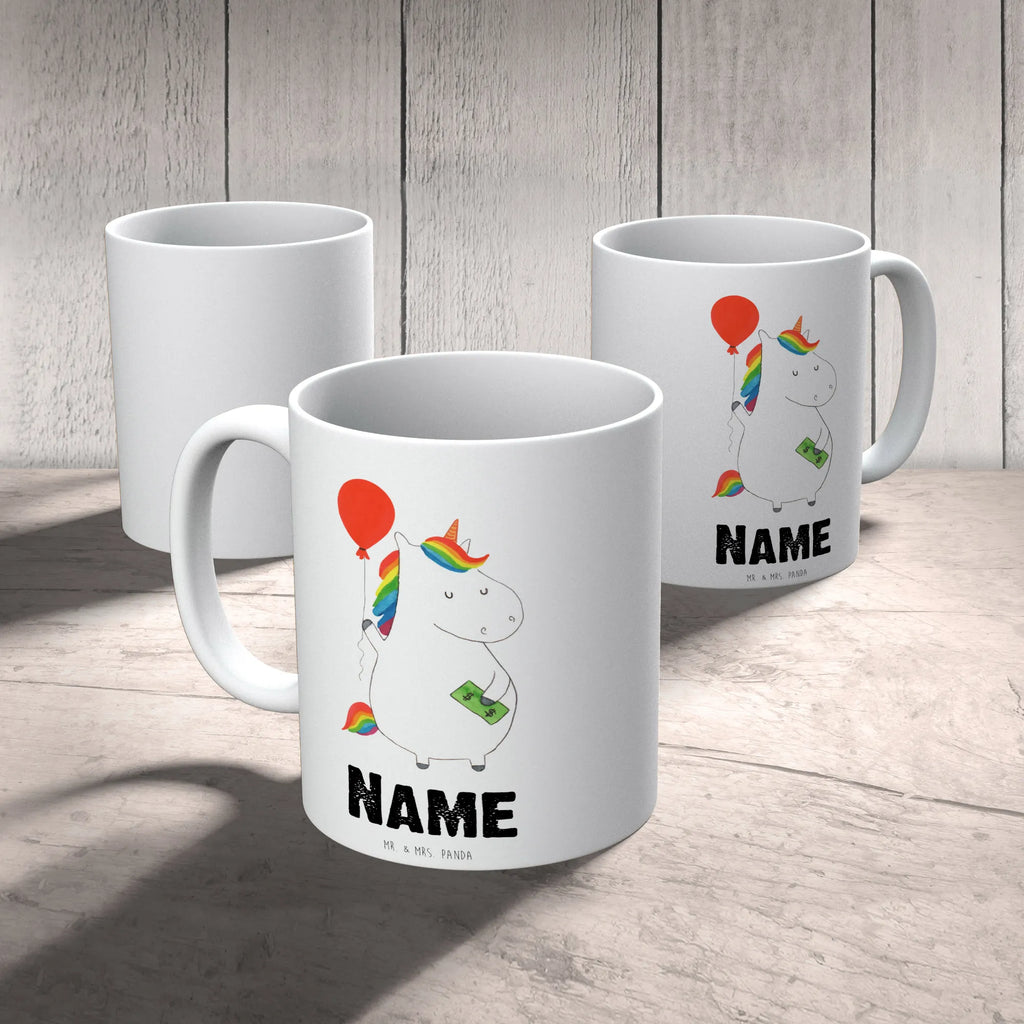 Personalisierte Tasse Einhorn Luftballon Personalisierte Tasse, Namenstasse, Wunschname, Personalisiert, Tasse, Namen, Drucken, Tasse mit Namen, Einhorn, Einhörner, Einhorn Deko, Unicorn, Luftballon, Geld, Lebenslust, Freude, Geschenk, Freundin