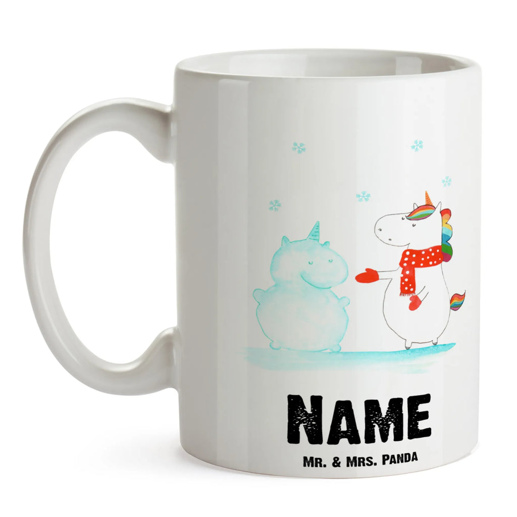 Personalisierte Tasse Einhorn Schneemann Personalisierte Tasse, Namenstasse, Wunschname, Personalisiert, Tasse, Namen, Drucken, Tasse mit Namen, Einhorn, Einhörner, Einhorn Deko, Unicorn, Schneemann, Winter, Schnee, Kuchen, Weihnachten, kalt, Mütze, Handschuhe, X-Mas