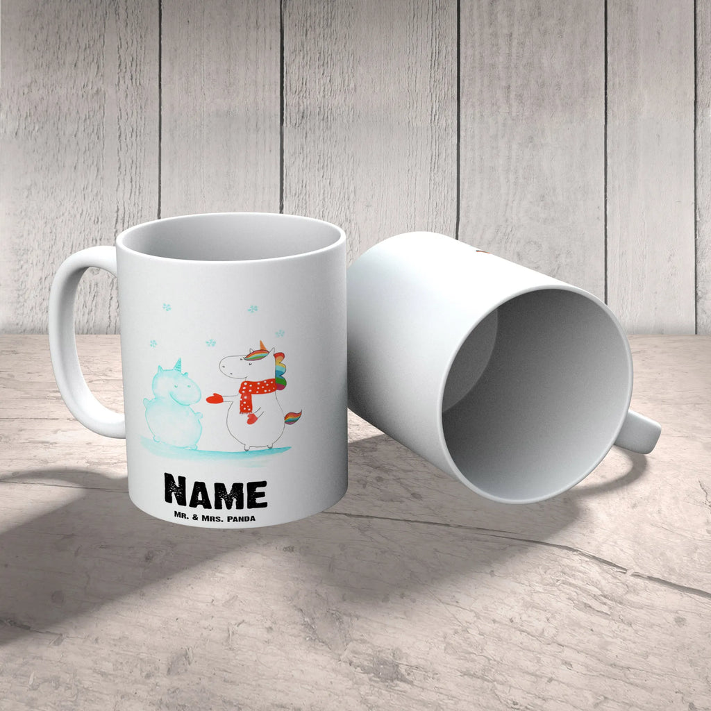 Personalisierte Tasse Einhorn Schneemann Personalisierte Tasse, Namenstasse, Wunschname, Personalisiert, Tasse, Namen, Drucken, Tasse mit Namen, Einhorn, Einhörner, Einhorn Deko, Unicorn, Schneemann, Winter, Schnee, Kuchen, Weihnachten, kalt, Mütze, Handschuhe, X-Mas