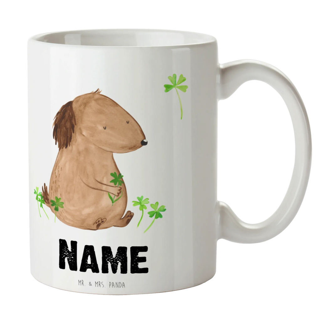 Personalisierte Tasse Hund Kleeblatt Personalisierte Tasse, Namenstasse, Wunschname, Personalisiert, Tasse, Namen, Drucken, Tasse mit Namen, Hund, Hundemotiv, Haustier, Hunderasse, Tierliebhaber, Hundebesitzer, Sprüche, Kleeblatt, Glück, Tagträume, Motivation, Neuanfang, Geschenk, Glücksbringer, Selbstliebe, Achtsamkeit