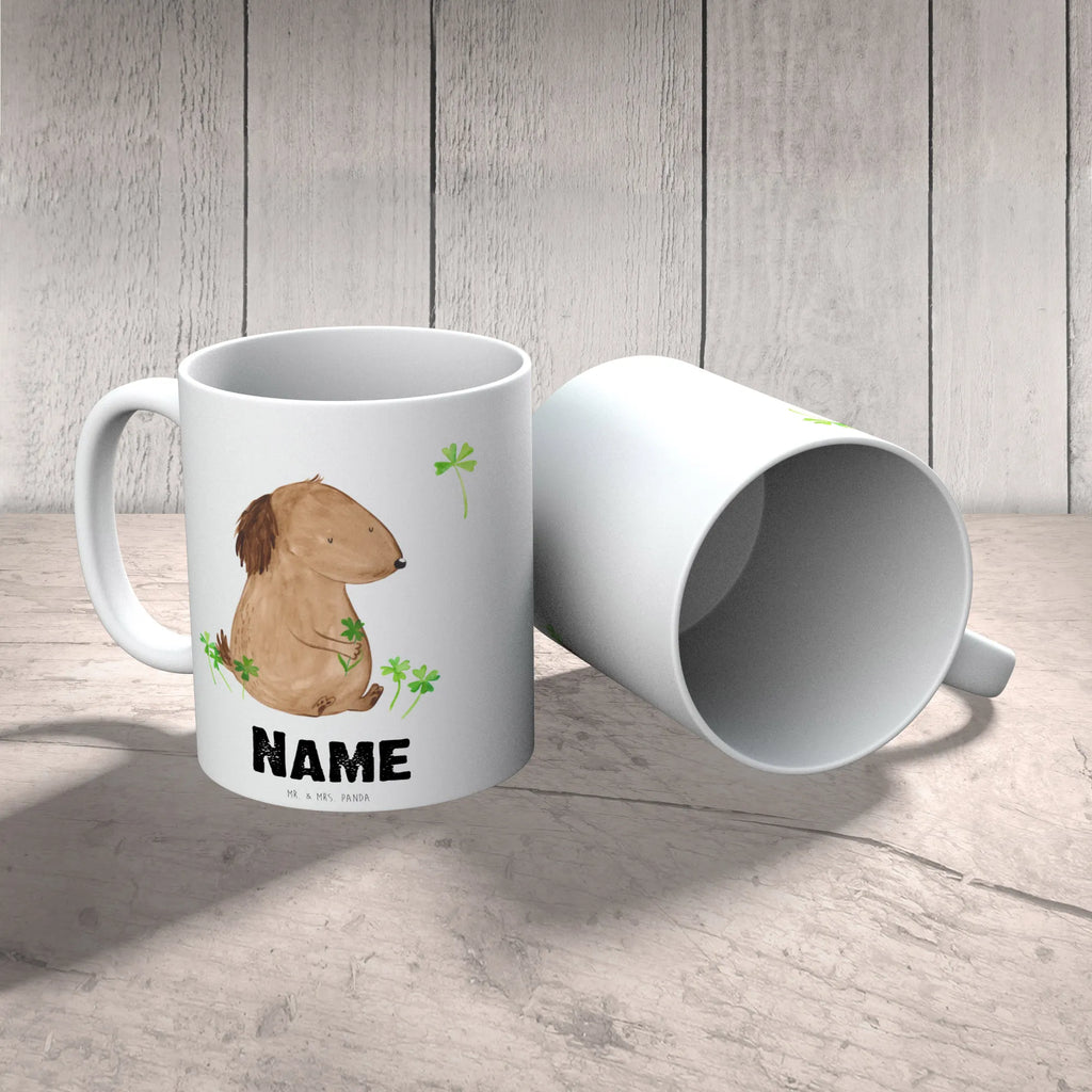 Personalisierte Tasse Hund Kleeblatt Personalisierte Tasse, Namenstasse, Wunschname, Personalisiert, Tasse, Namen, Drucken, Tasse mit Namen, Hund, Hundemotiv, Haustier, Hunderasse, Tierliebhaber, Hundebesitzer, Sprüche, Kleeblatt, Glück, Tagträume, Motivation, Neuanfang, Geschenk, Glücksbringer, Selbstliebe, Achtsamkeit