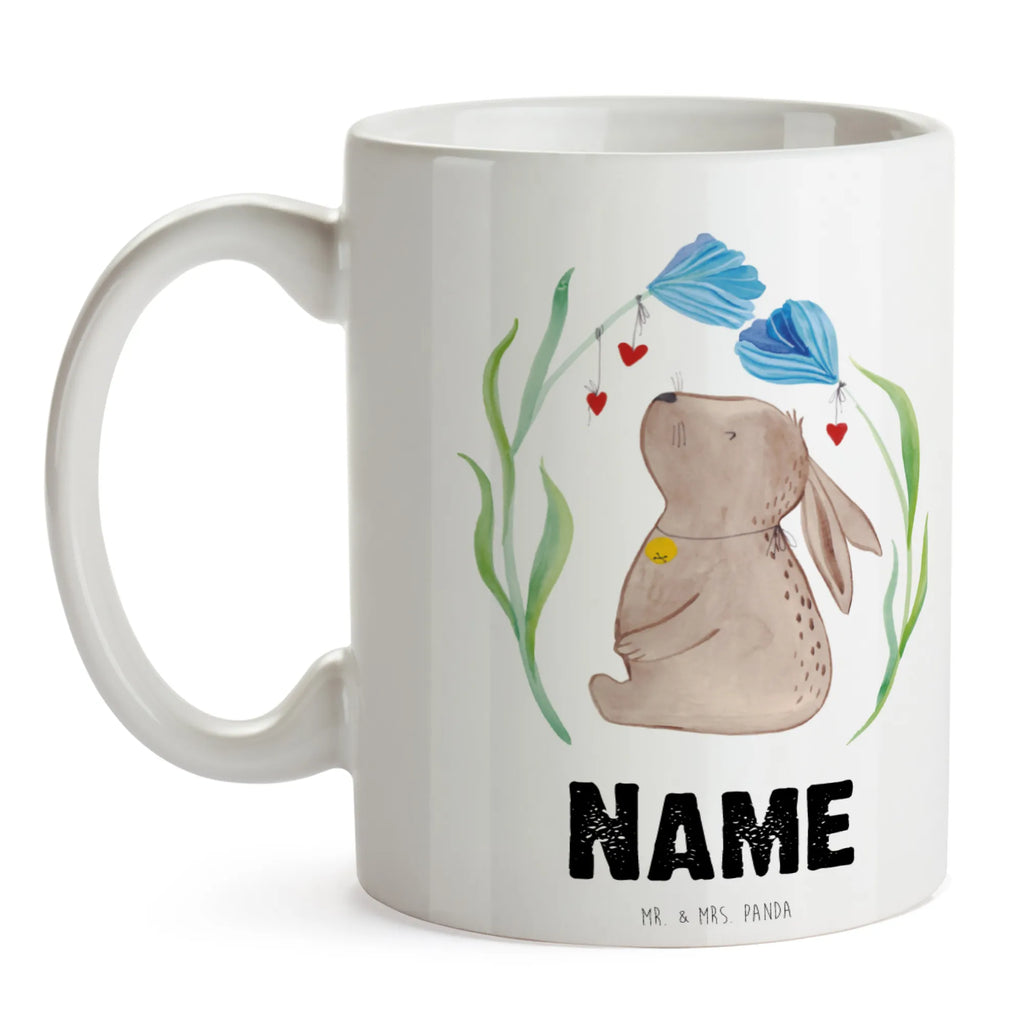 Personalisierte Tasse Hase Blume Personalisierte Tasse, Namenstasse, Wunschname, Personalisiert, Tasse, Namen, Drucken, Tasse mit Namen, Ostern, Osterhase, Ostergeschenke, Osternest, Osterdeko, Geschenke zu Ostern, Ostern Geschenk, Ostergeschenke Kinder, Ostern Kinder, Hase, Kaninchen, Kind, Taufe, Taufgeschenk, Geburt, Schwangerschaft, erstes Kind, Kindergeburtstag, Geburtstag, Hoffnung, Träume