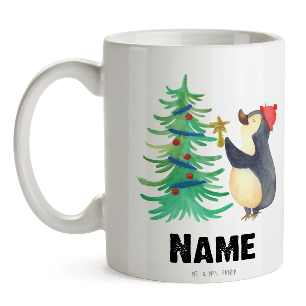 Personalisierte Tasse Pinguin Weihnachtsbaum Personalisierte Tasse, Namenstasse, Wunschname, Personalisiert, Tasse, Namen, Drucken, Tasse mit Namen, Winter, Weihnachten, Weihnachtsdeko, Nikolaus, Advent, Heiligabend, Wintermotiv, Pinguin