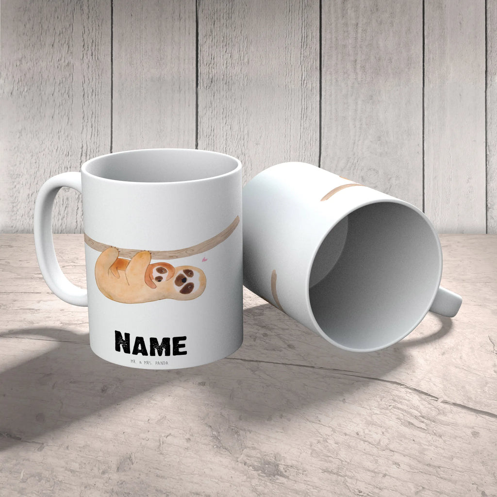 Personalisierte Tasse Faultier mit Kind Personalisierte Tasse, Namenstasse, Wunschname, Personalisiert, Tasse, Namen, Drucken, Tasse mit Namen, Faultier, Faultier Geschenk, Faultier Deko, Kind, Baby, Liebe, Mutter, Mama, Geburt, Kinder, Faulheit, Spaß, Niedlichkeit