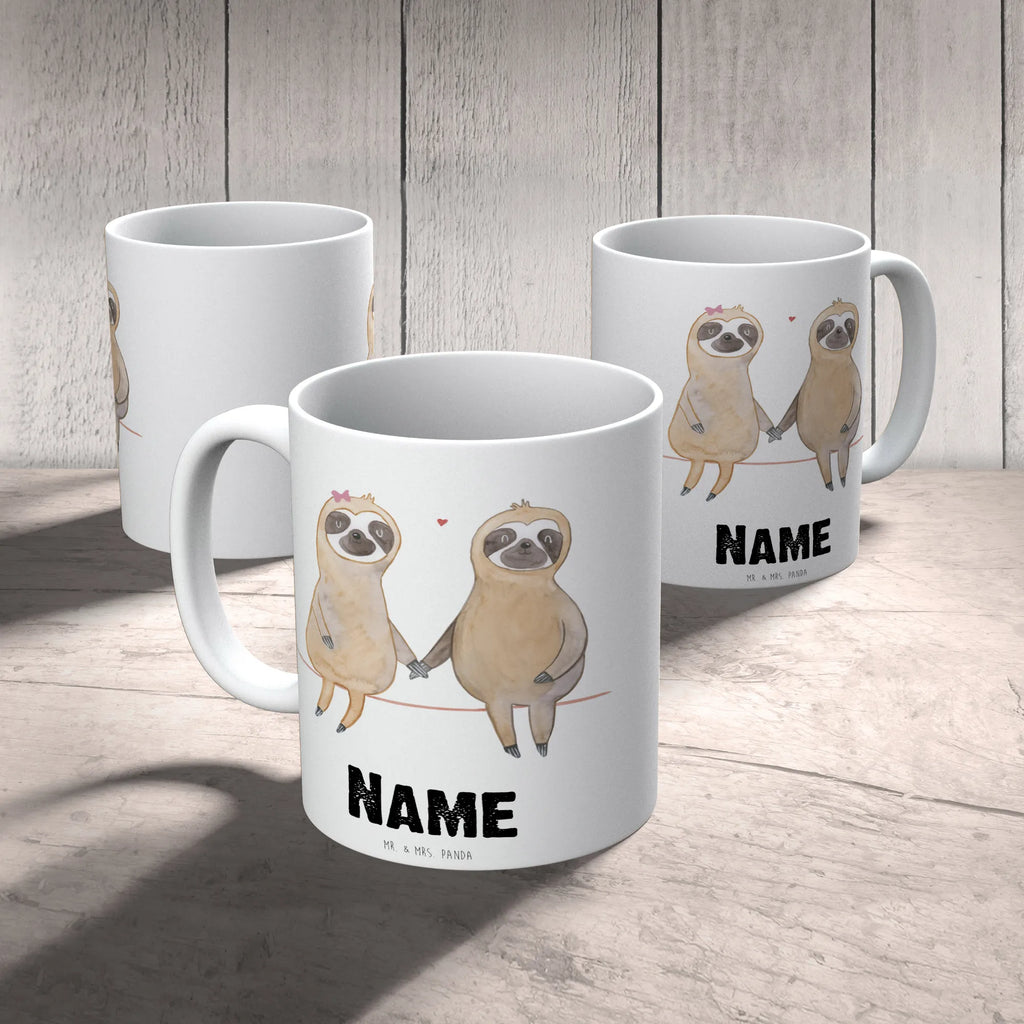 Personalisierte Tasse Faultier Pärchen Personalisierte Tasse, Namenstasse, Wunschname, Personalisiert, Tasse, Namen, Drucken, Tasse mit Namen, Faultier, Faultier Geschenk, Faultier Deko, Faultiere, faul, Lieblingstier, Liebe, Liebespaar, Faultierliebe, Faultierpärchen, verliebt, verlobt, gemeinsam, relaxen, Pärchen, Beziehung, Langsamkeit