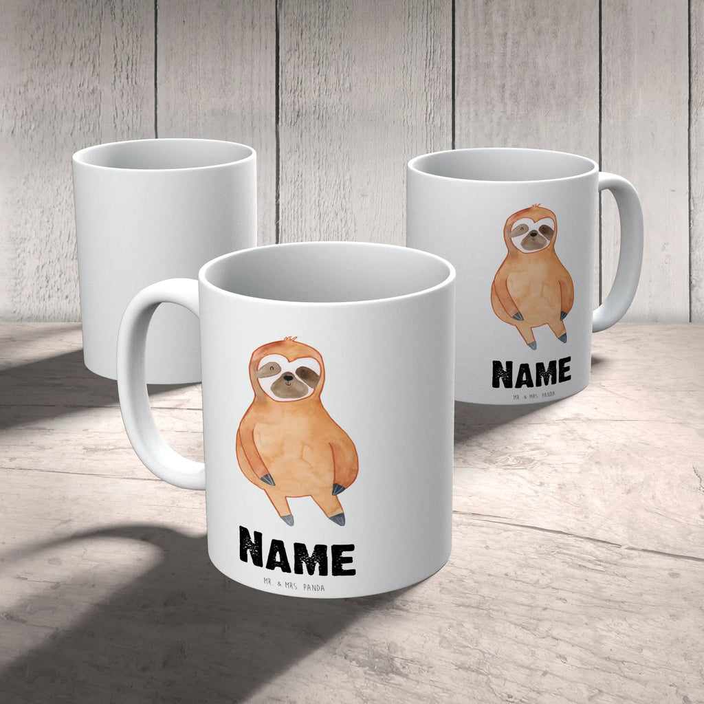 Personalisierte Tasse Faultier Zufrieden Personalisierte Tasse, Namenstasse, Wunschname, Personalisiert, Tasse, Namen, Drucken, Tasse mit Namen, Faultier, Faultier Geschenk, Faultier Deko, Faultiere, faul, Lieblingstier, Pause, relaxen, Glück, glücklich, zufrieden, happy, Zufriedenheit, Gelassenheit, Ruhe, Frieden