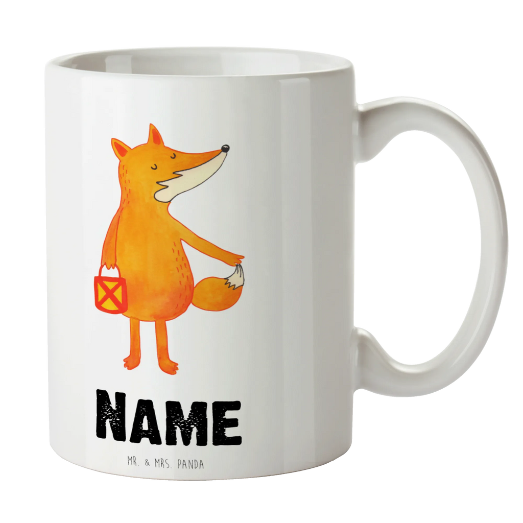 Personalisierte Tasse Fuchs Laterne Personalisierte Tasse, Namenstasse, Wunschname, Personalisiert, Tasse, Namen, Drucken, Tasse mit Namen, Fuchs, Füchse, Spruch trösten, Liebeskummer Spruch, Laterne, Sankt Martin, Laternenumzug, Aufmuntern, Cäsar Otto Hugo Flaischlen