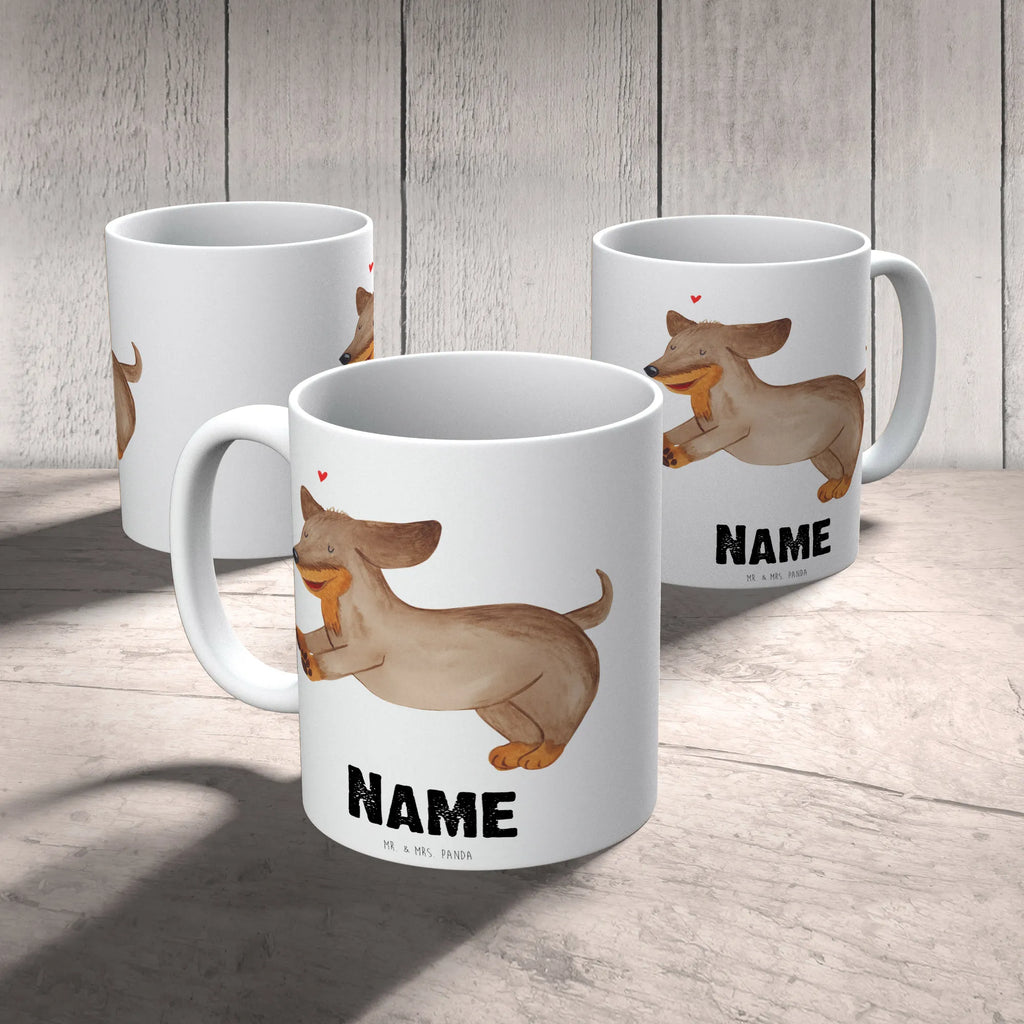 Personalisierte Tasse Hund Dackel fröhlich Personalisierte Tasse, Namenstasse, Wunschname, Personalisiert, Tasse, Namen, Drucken, Tasse mit Namen, Hund, Hundemotiv, Haustier, Hunderasse, Tierliebhaber, Hundebesitzer, Sprüche, Hunde, Dackel, Dachshund, happy dog