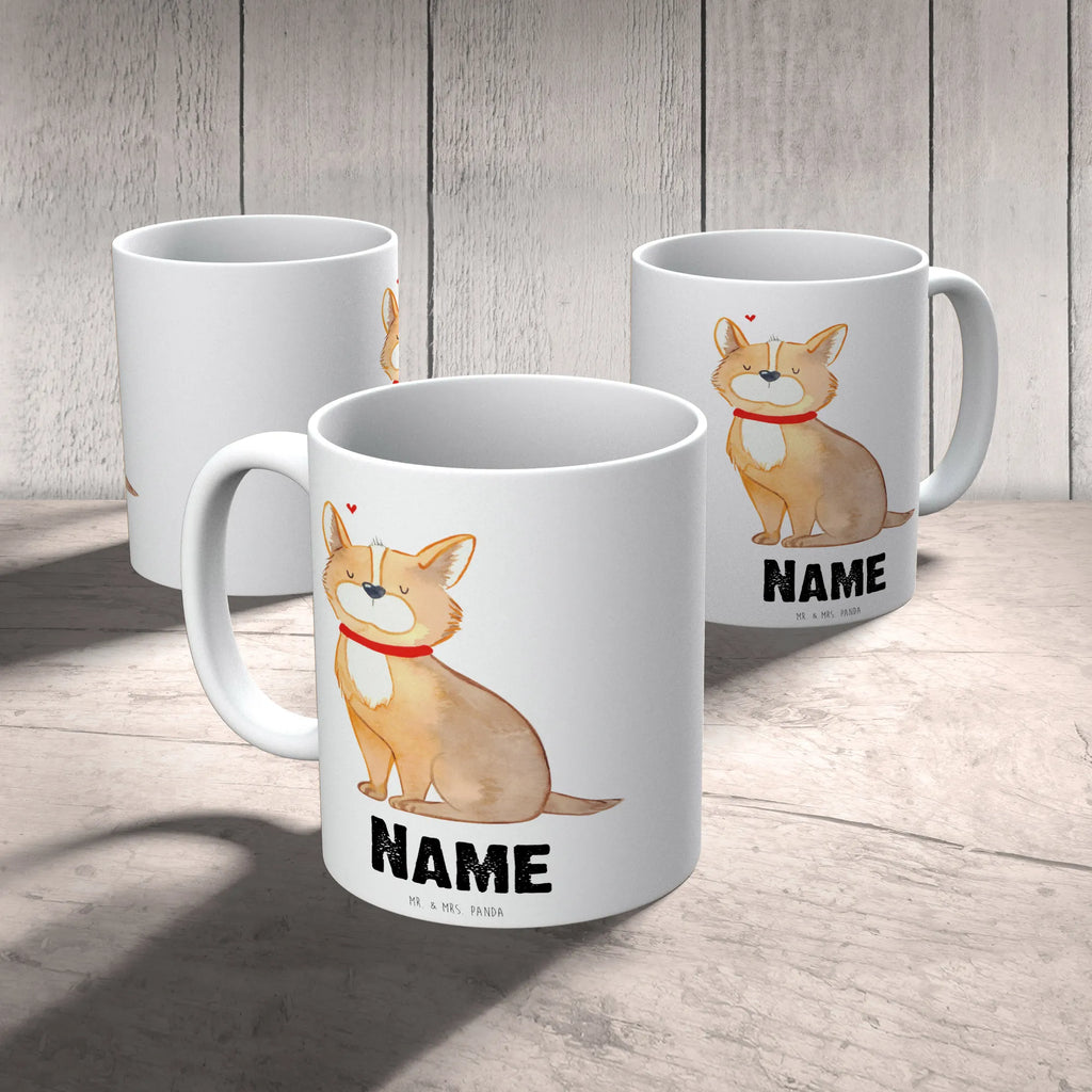 Personalisierte Tasse Hundeglück Personalisierte Tasse, Namenstasse, Wunschname, Personalisiert, Tasse, Namen, Drucken, Tasse mit Namen, Hund, Hundemotiv, Haustier, Hunderasse, Tierliebhaber, Hundebesitzer, Sprüche, Corgie, Hundeliebe, Spruch, Hundemama, Liebe