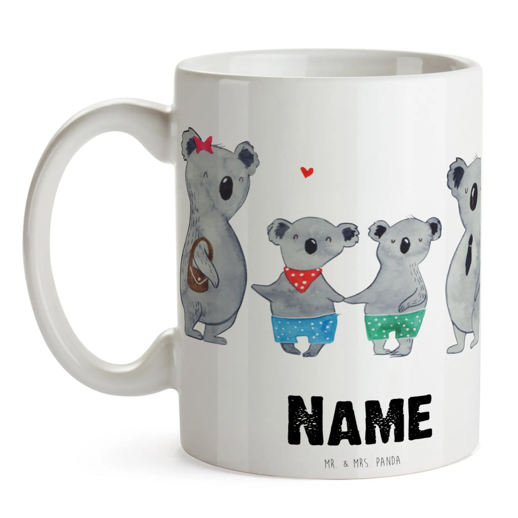 Personalisierte Tasse Koala Familie zwei Personalisierte Tasse, Namenstasse, Wunschname, Personalisiert, Tasse, Namen, Drucken, Tasse mit Namen, Familie, Vatertag, Muttertag, Bruder, Schwester, Mama, Papa, Oma, Opa, Koala, Koalabär, beste Familie, Familienzeit, Familienleben, Koalafamilie, Lieblingsfamilie