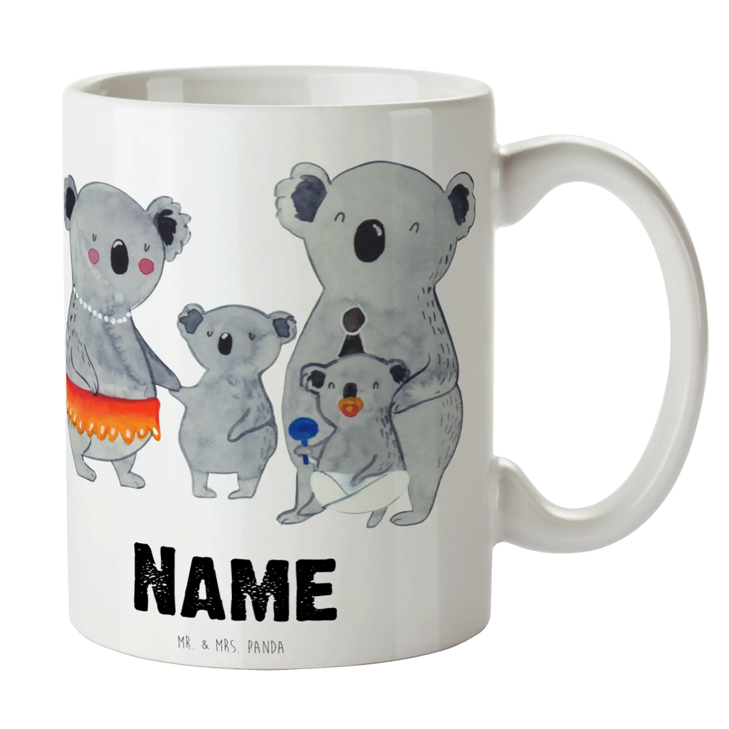 Personalisierte Tasse Koala Familie Personalisierte Tasse, Namenstasse, Wunschname, Personalisiert, Tasse, Namen, Drucken, Tasse mit Namen, Familie, Vatertag, Muttertag, Bruder, Schwester, Mama, Papa, Oma, Opa, Koala, Koalas, Family, Kinder, Geschwister, Familienleben