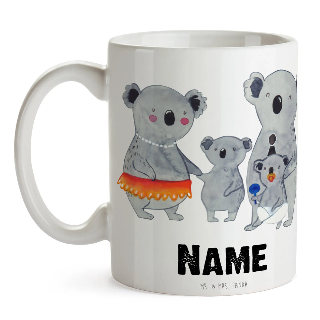 Personalisierte Tasse Koala Familie Personalisierte Tasse, Namenstasse, Wunschname, Personalisiert, Tasse, Namen, Drucken, Tasse mit Namen, Familie, Vatertag, Muttertag, Bruder, Schwester, Mama, Papa, Oma, Opa, Koala, Koalas, Family, Kinder, Geschwister, Familienleben