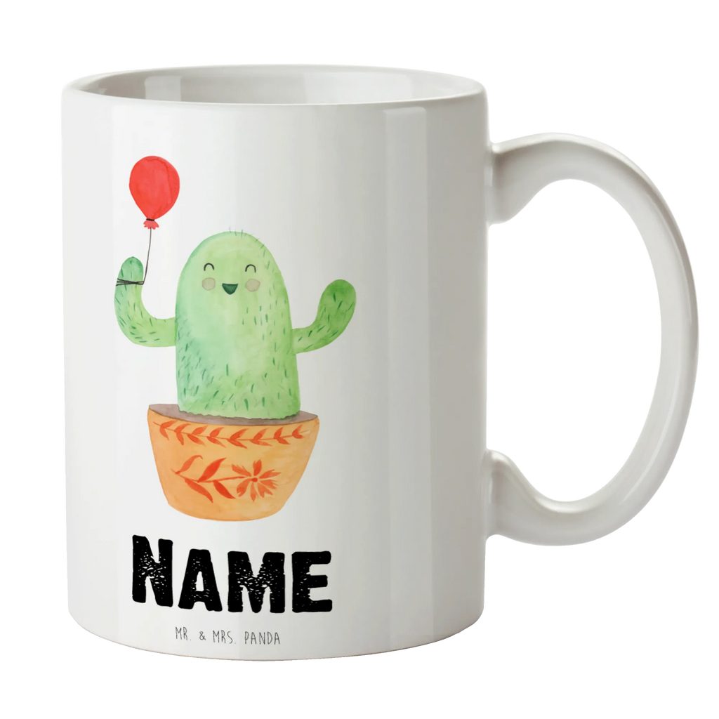 Personalisierte Tasse Kaktus Luftballon Personalisierte Tasse, Namenstasse, Wunschname, Personalisiert, Tasse, Namen, Drucken, Tasse mit Namen, Kaktus, Kakteen, Luftballon, Neustart, Freude, Büro, Stress, Büroalltag, Freundin, Freund, Ausbildung, Prüfung