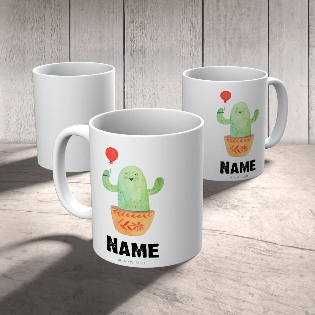 Personalisierte Tasse Kaktus Luftballon Personalisierte Tasse, Namenstasse, Wunschname, Personalisiert, Tasse, Namen, Drucken, Tasse mit Namen, Kaktus, Kakteen, Luftballon, Neustart, Freude, Büro, Stress, Büroalltag, Freundin, Freund, Ausbildung, Prüfung