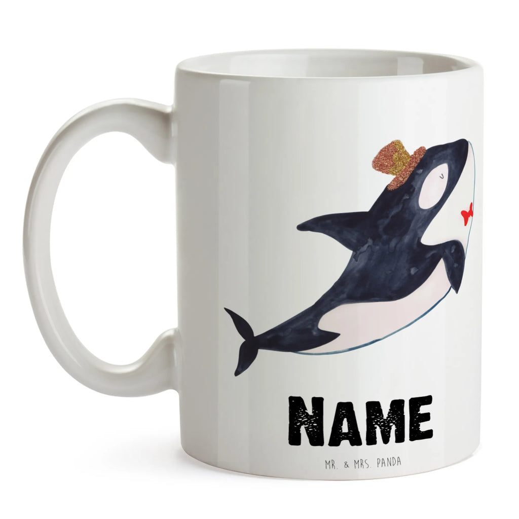 Personalisierte Tasse Orca Zylinder Personalisierte Tasse, Namenstasse, Wunschname, Personalisiert, Tasse, Namen, Drucken, Tasse mit Namen, Meerestiere, Meer, Urlaub, Narwal, Glitter, Konfetti, Glitzer, Geburtstag, Feier, Fete, Fest, Glückwunsch, Orca